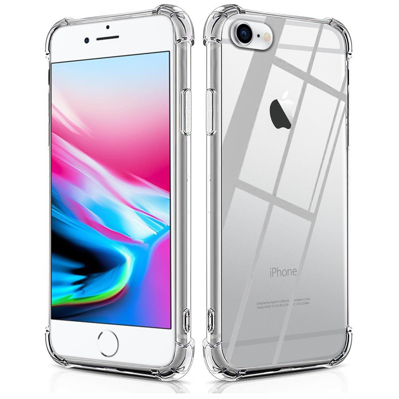 CoolGadget Handyhülle Anti Shock Rugged Case für Apple iPhone SE 2020 2022, iPhone 7 / 8 4,7 Zoll, Slim Cover Kantenschutz Schutzhülle für iPhone 7 / 8 / SE 202 – Bild 2 von 5