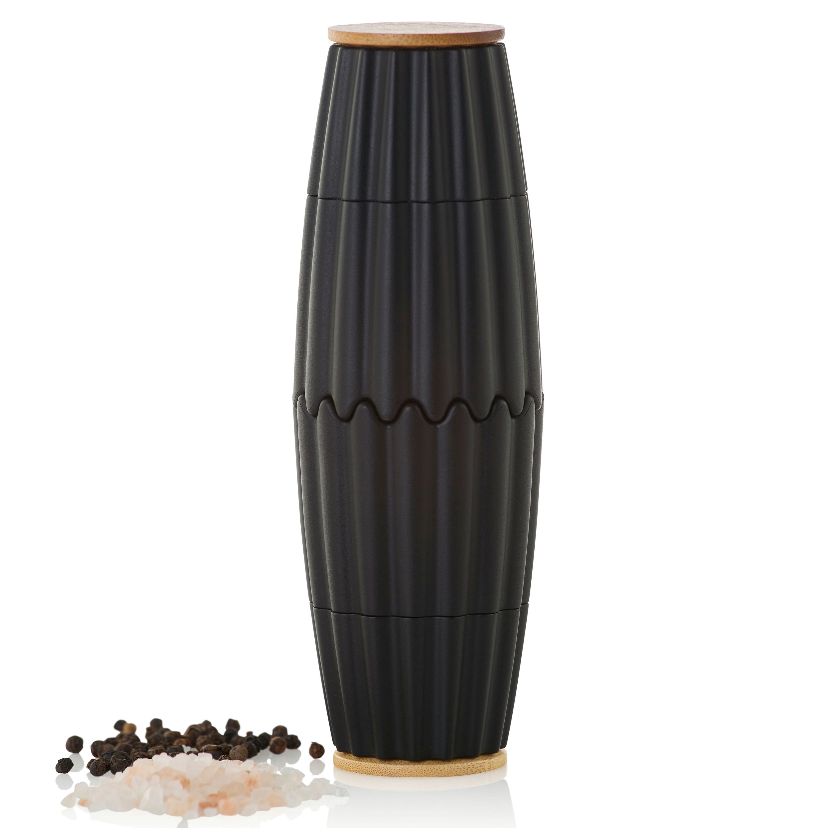 AdHoc Salz-/Pfeffermühle MagTwo - magnetische Doppelmühle oder einzelne Salz-/Pfeffermühle manuell