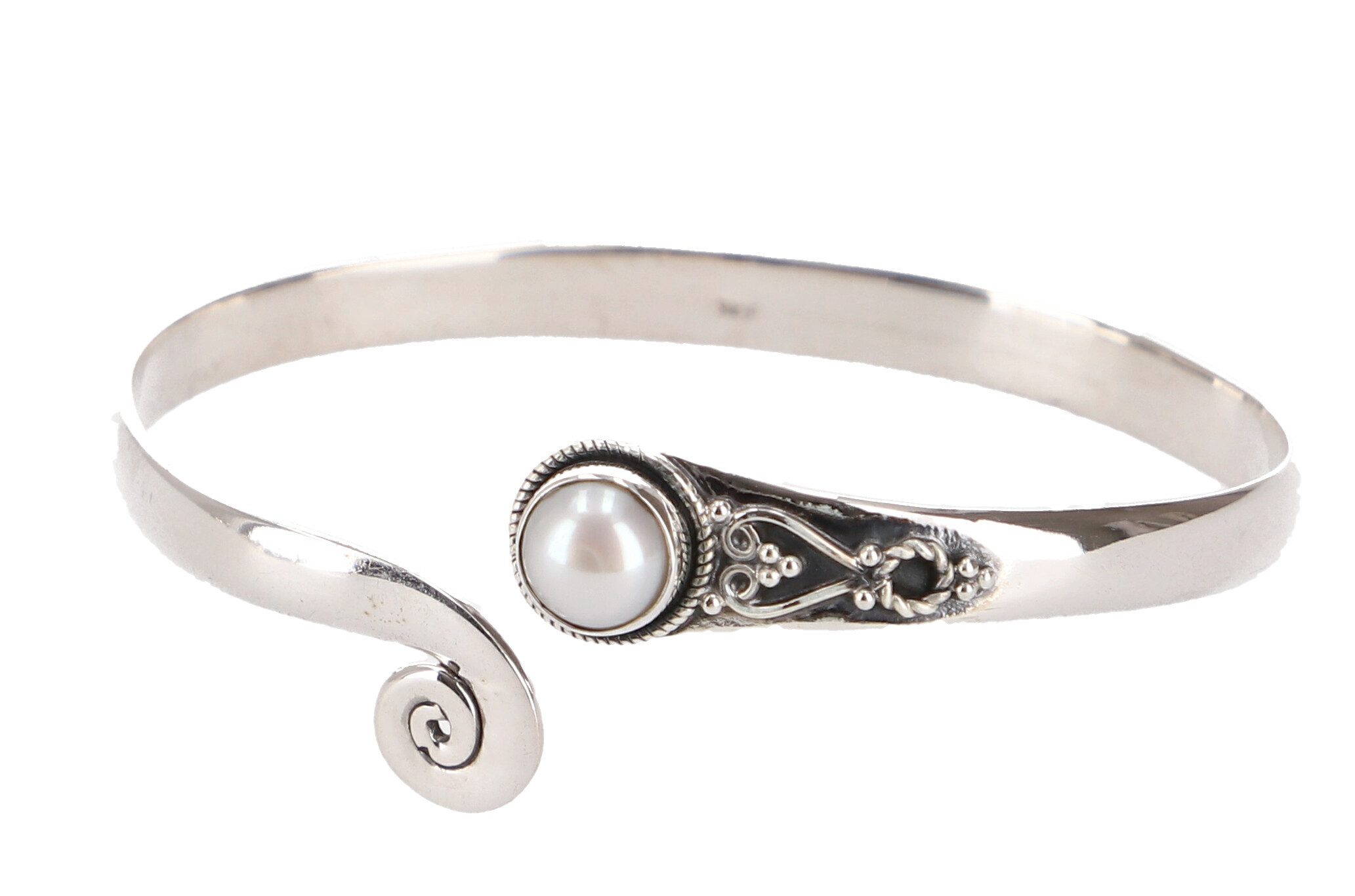 Armreif Silberne Boho Armspange, echt silberner..