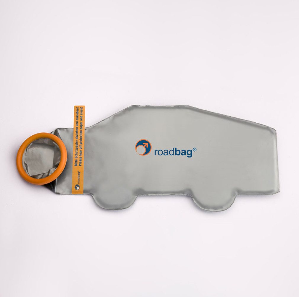 DocMed Urinbeutel roadbag Taschen-WC für Männer (Sofort einsatzbereit ohne Vorbereitung, 1 St., Praktisch, Leichtes Gewicht), Ideal für Unterwegs