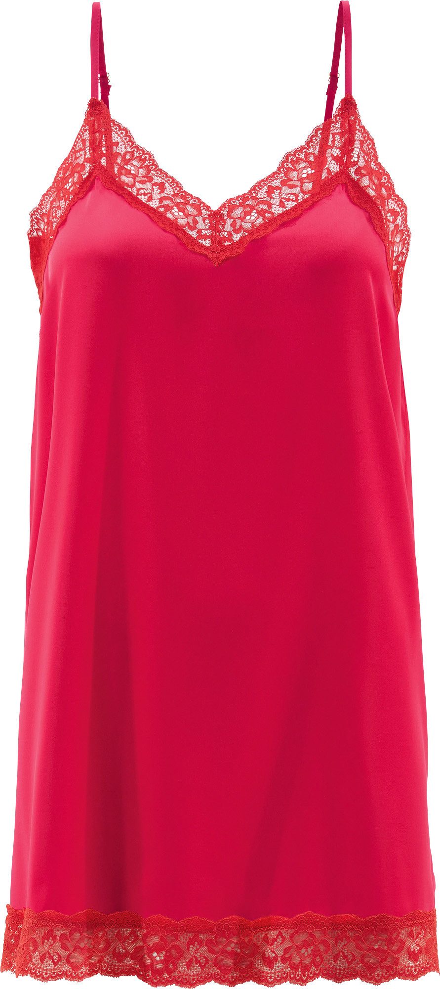 Erwin Müller Nachthemd Damen-Nachthemd Satin Uni