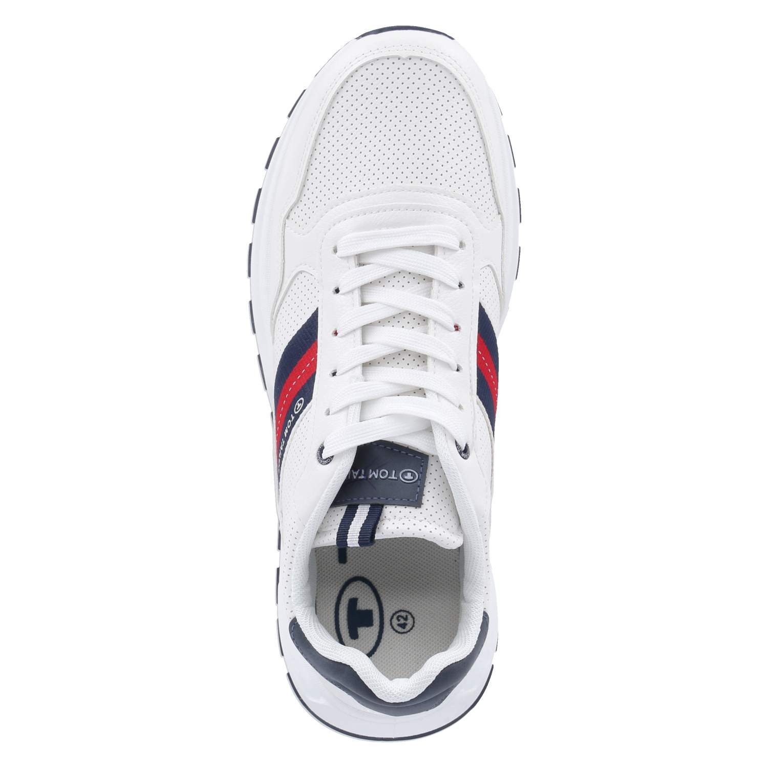 TOM TAILOR Tom Tailor Sneaker Low 5380410006/00002 Herren Synthetik white Schnürschuh
