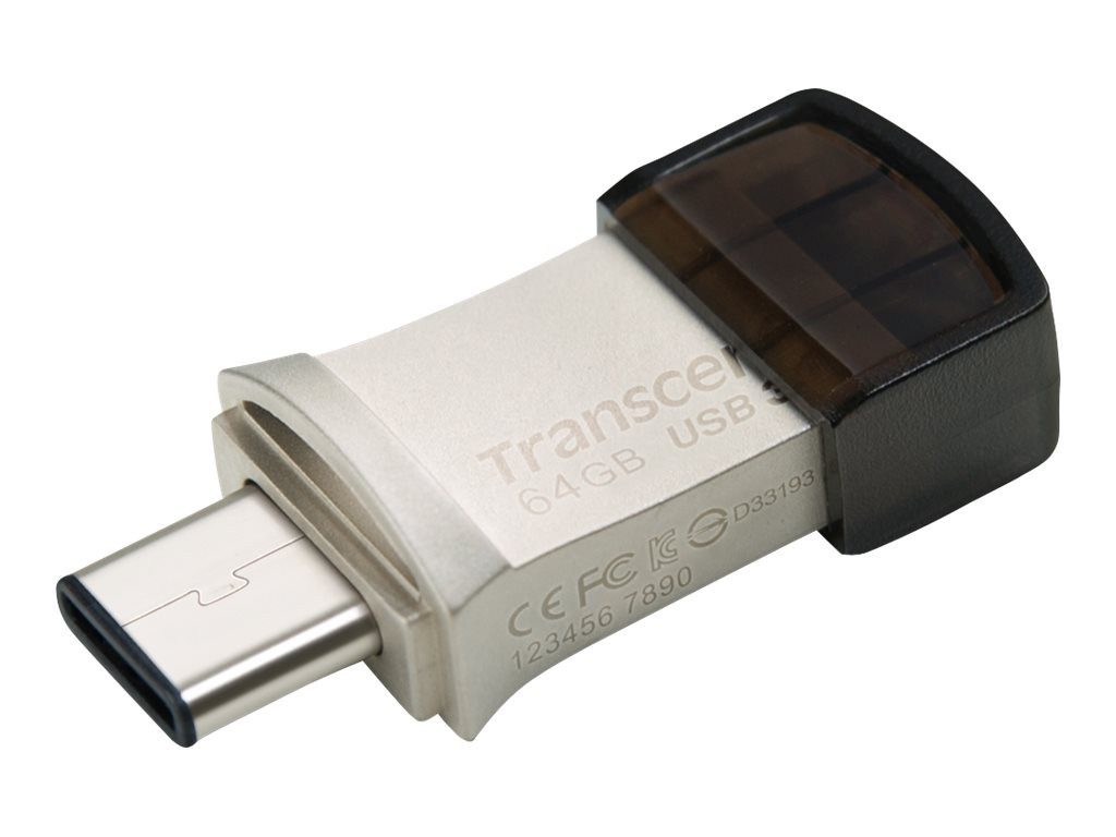 Transcend TRANSCEND 16GB JetFlash 890S USB 3.1 + Type-C schwarz USB-Stick