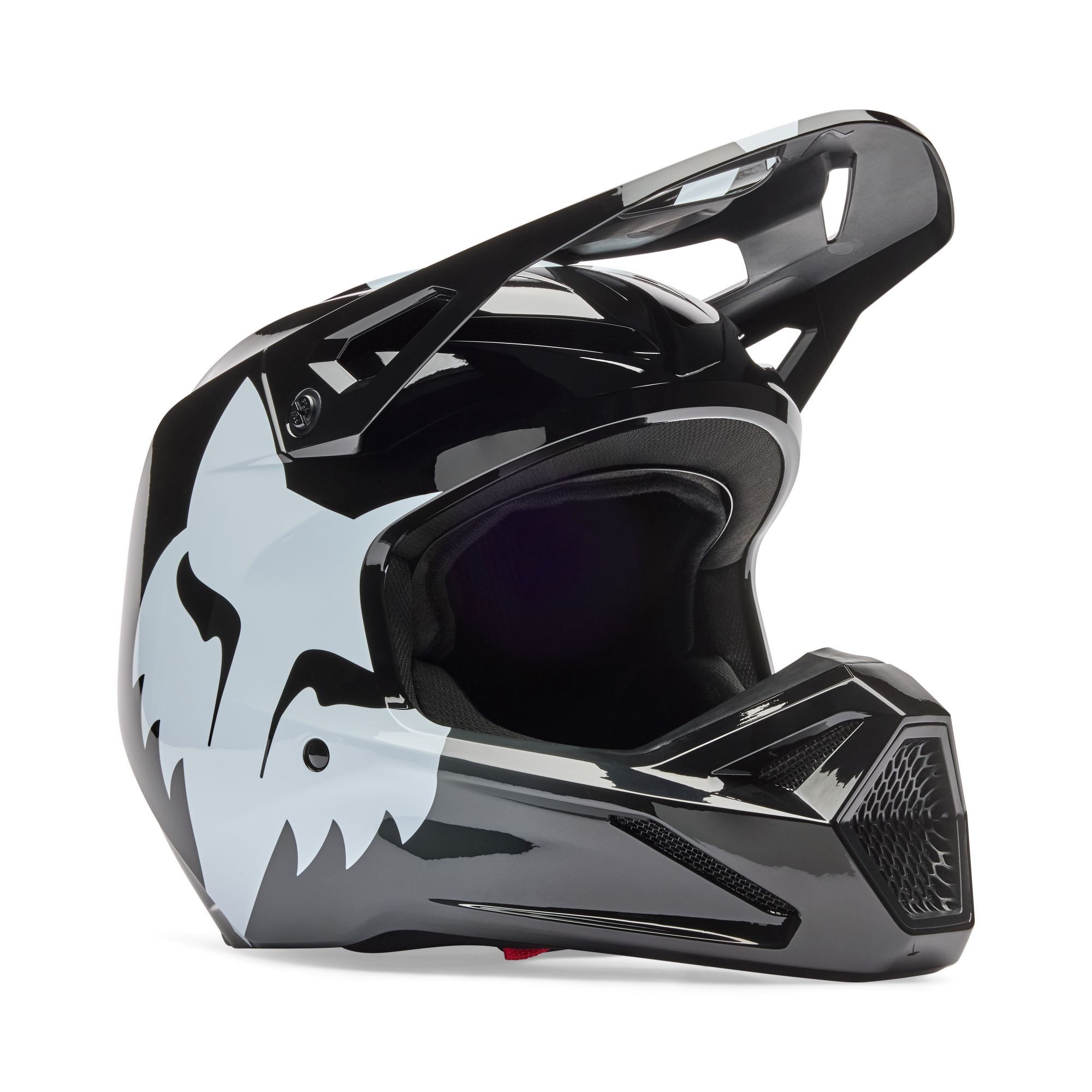 Fox Racing Motorradhelm Fox V1 Shield Motorrad Motocross Helm Schwarz