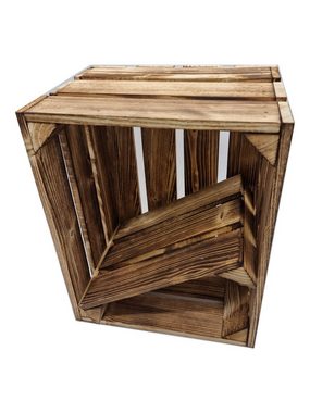 Teramico Holzkiste 3er SET Kisten 40 x 30 x 25 cm Boden lose, Aufbewahrungsbox
