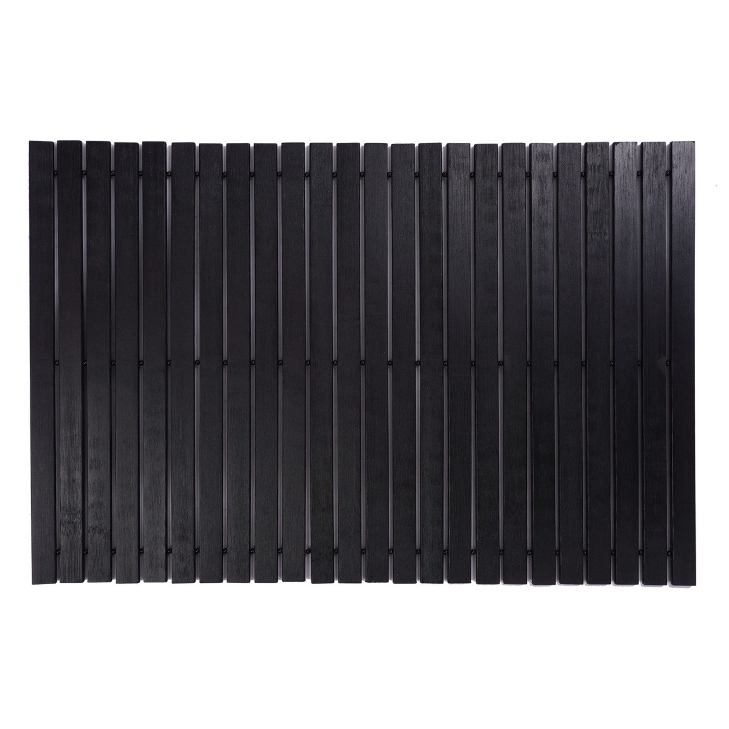 Sanixa Duscheinlage Duscheinlage Bambus Schwarz 40 x 60 cm, B: 40 cm, L: 60 cm, 1-tlg., Rutschfest Antirutschmatte Dusche Badezimmer, Duschmatte Holz Duschwannenmatte