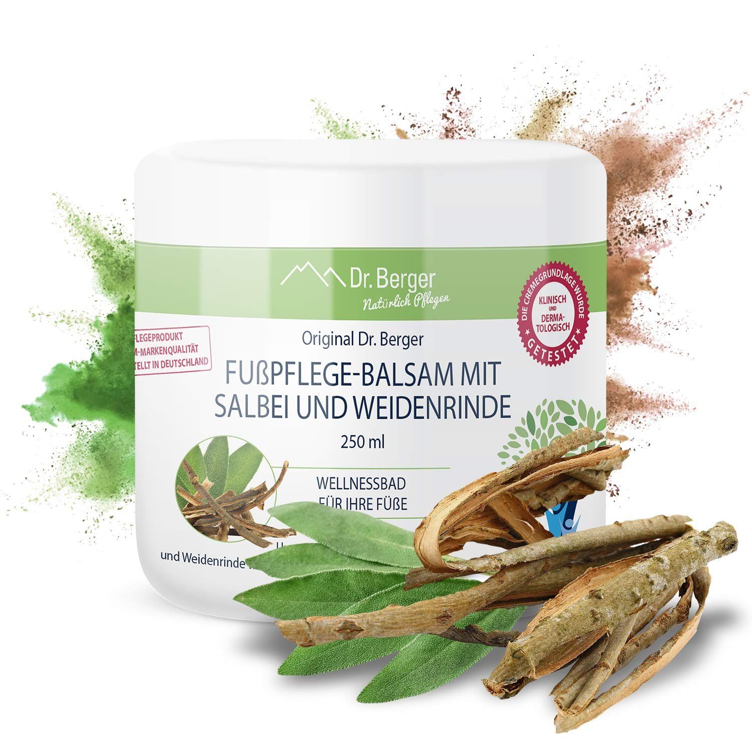 Fußpflegecreme Original Dr. Berger Fußpflegebalsam mit Salbei und Weidenrinde 250 ml