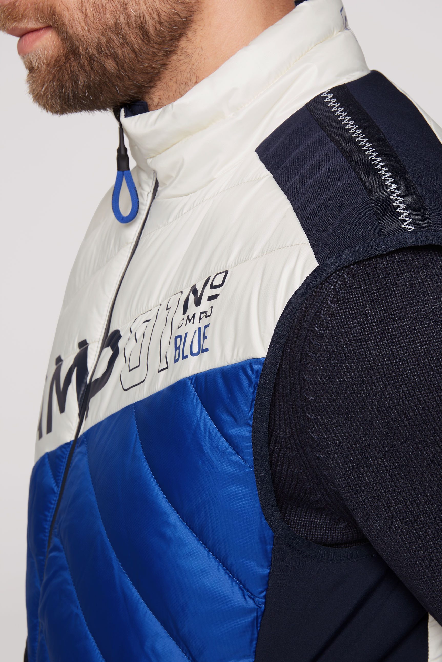 CAMP DAVID Steppweste mit Colour-Blocking