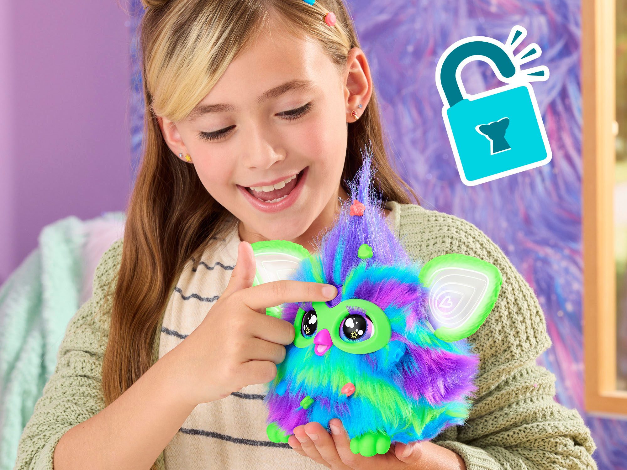 Hasbro Plüschfigur Furby Galaxy (leuchtet im Dunkeln), mit Sound günstig online kaufen