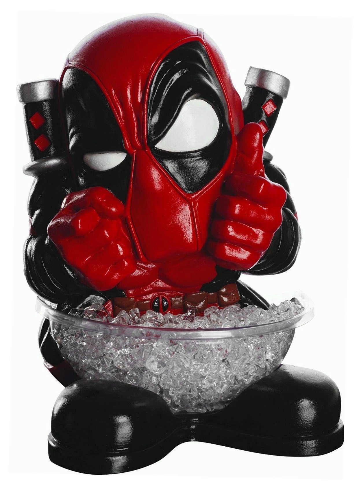 Rubie´s Einweggeschirr-Set Deadpool - Mini Süßigkeiten-Halter, Polyresin, Hält die Schale und ausnahmsweise auch mal die Klappe!