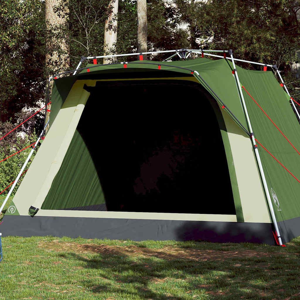 vidaXL Kuppelzelt Campingzelt 4 Personen Grün Quick Release, (1 tlg)