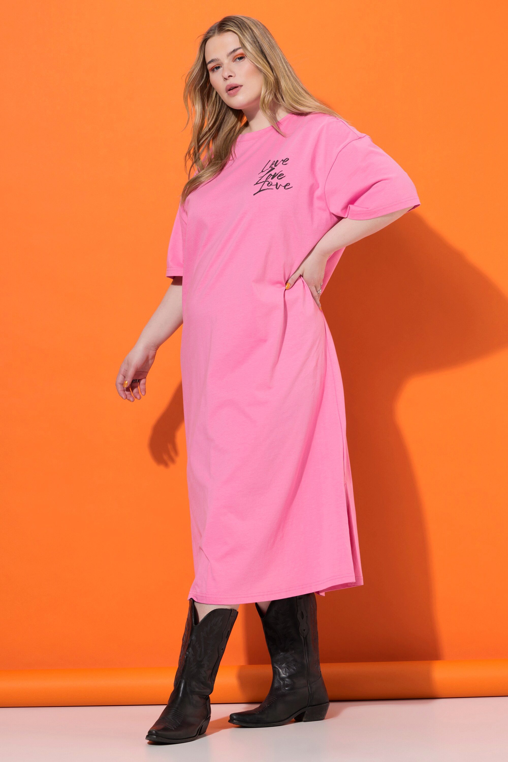 Studio Untold midi dress jersey dress oversized big shirt back print