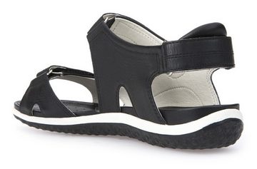 Geox D SANDAL VEGA Sandale, Sommerschuh, Sandalette, Klettschuh, mit Lederinnensohle