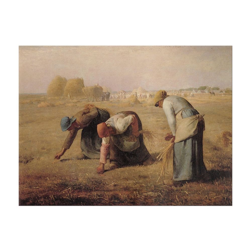 Bilderdepot24 Leinwandbild Alte Meister - Jean-François Millet - Die Aehrenleserinnen, Menschen