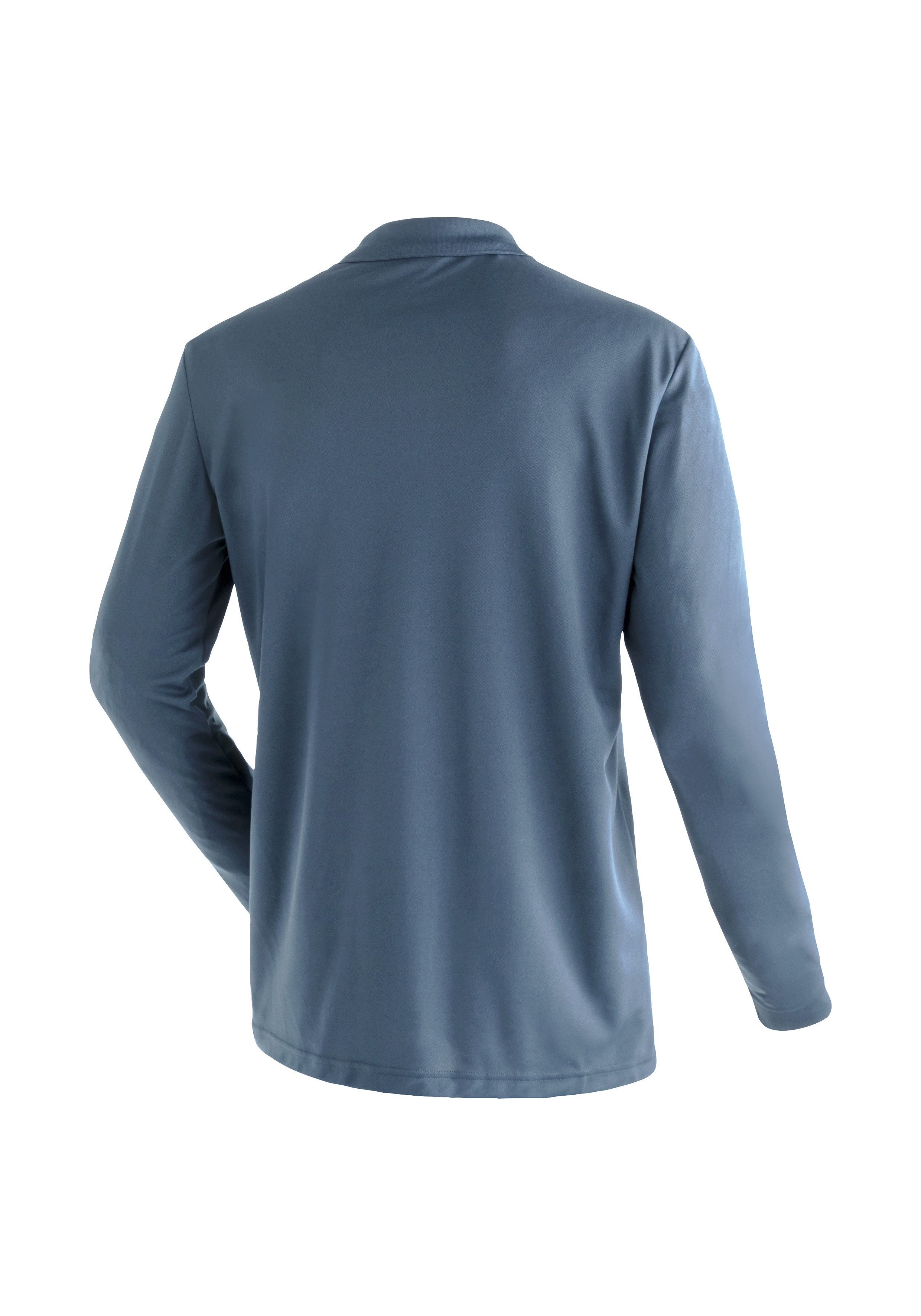Maier Sports Langarm-Poloshirt Ulrich L/S Herren Polo langarm, leichtes Funktionsshirt, Langarmshirt, Reg. Fit
