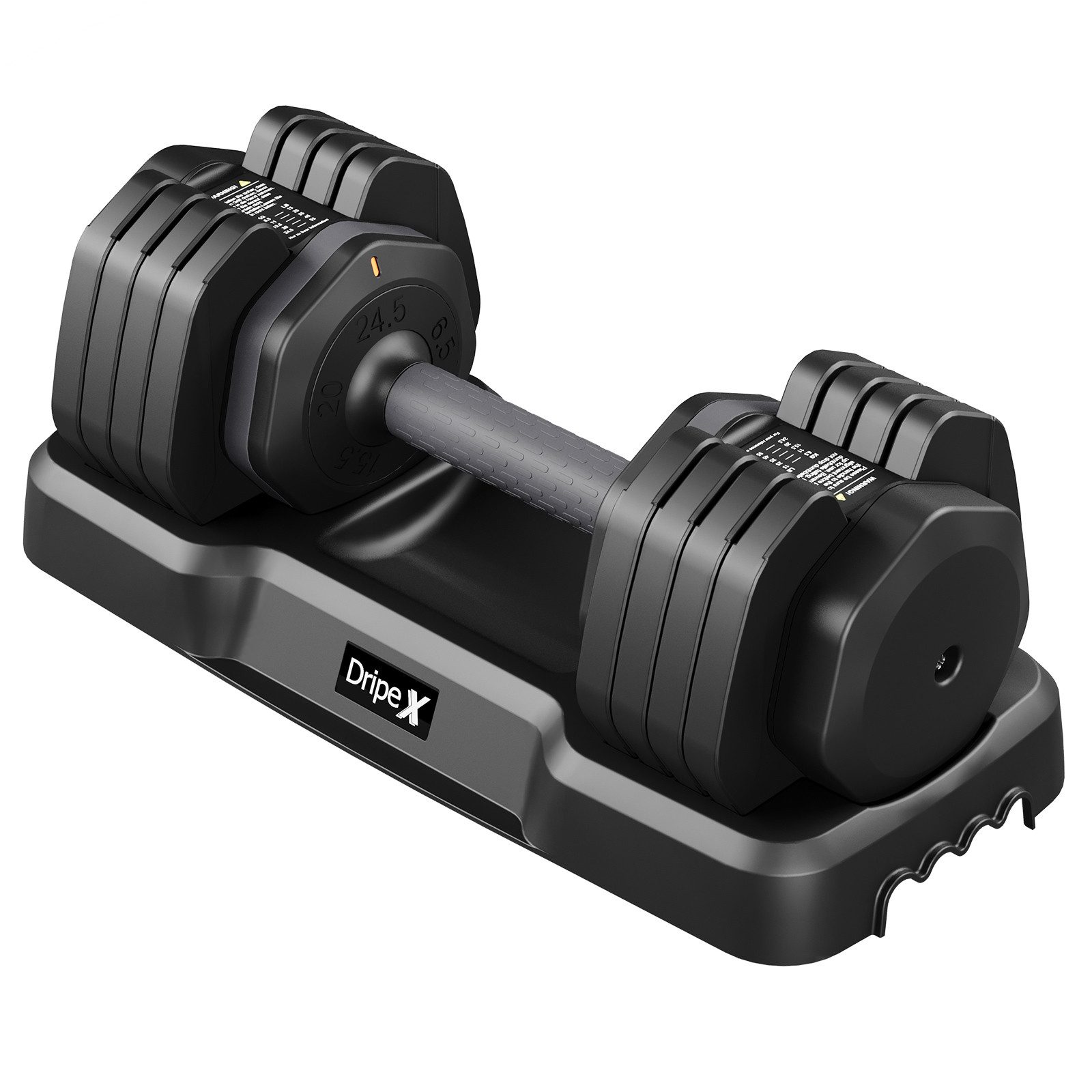 Dripex Hantel Dripex Verstellbare Hanteln Set, 11kg/24,5kg, 5 Gewichtsstufen