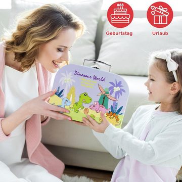 Daisred Lernspielzeug Teeservice Kinder Spielzeug Tragekoffer Geschenke Mädchen