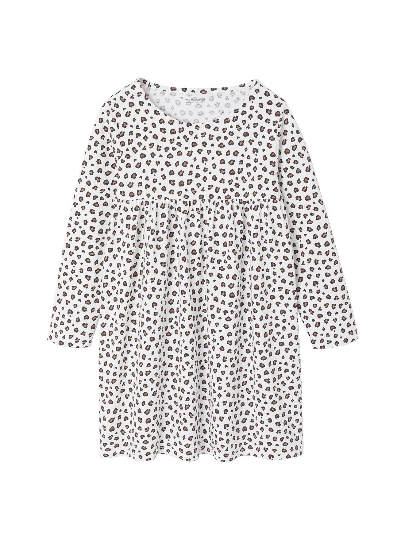 vertbaudet Kleid & Hose Mädchen-Set: Sweatjacke & Blumenkleid Blumenprint