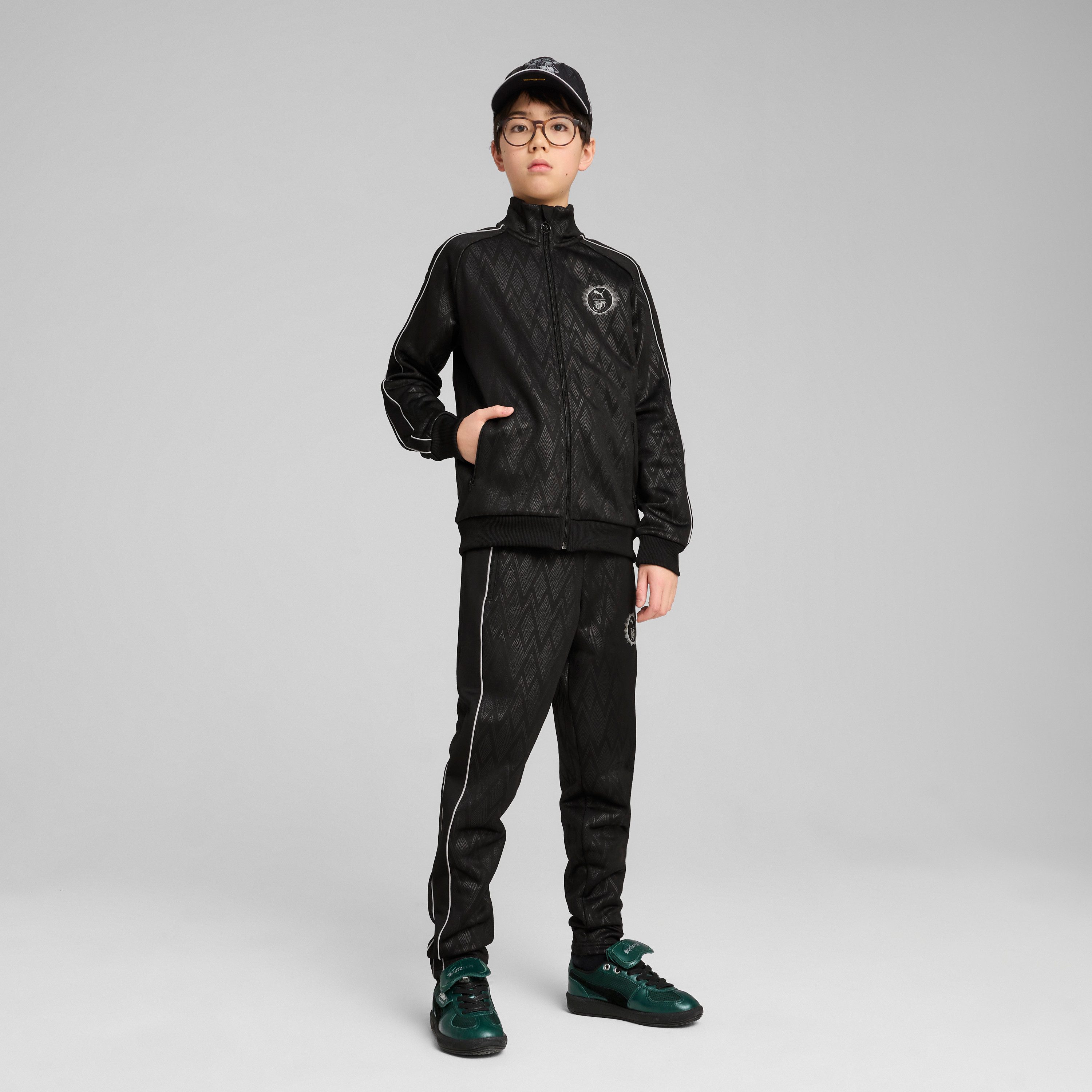 PUMA Trainingsjacke X HARRY POTTER T7 TRACK JACKET TR mit Reißverschluss, mit Leistentaschen, mit gerippten Bündchen