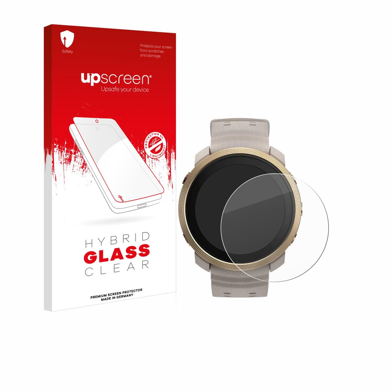 upscreen Displayschutzglas Folie für Polar Vantage M3, Schutzfolie Glas Panzer Display Schutz klar