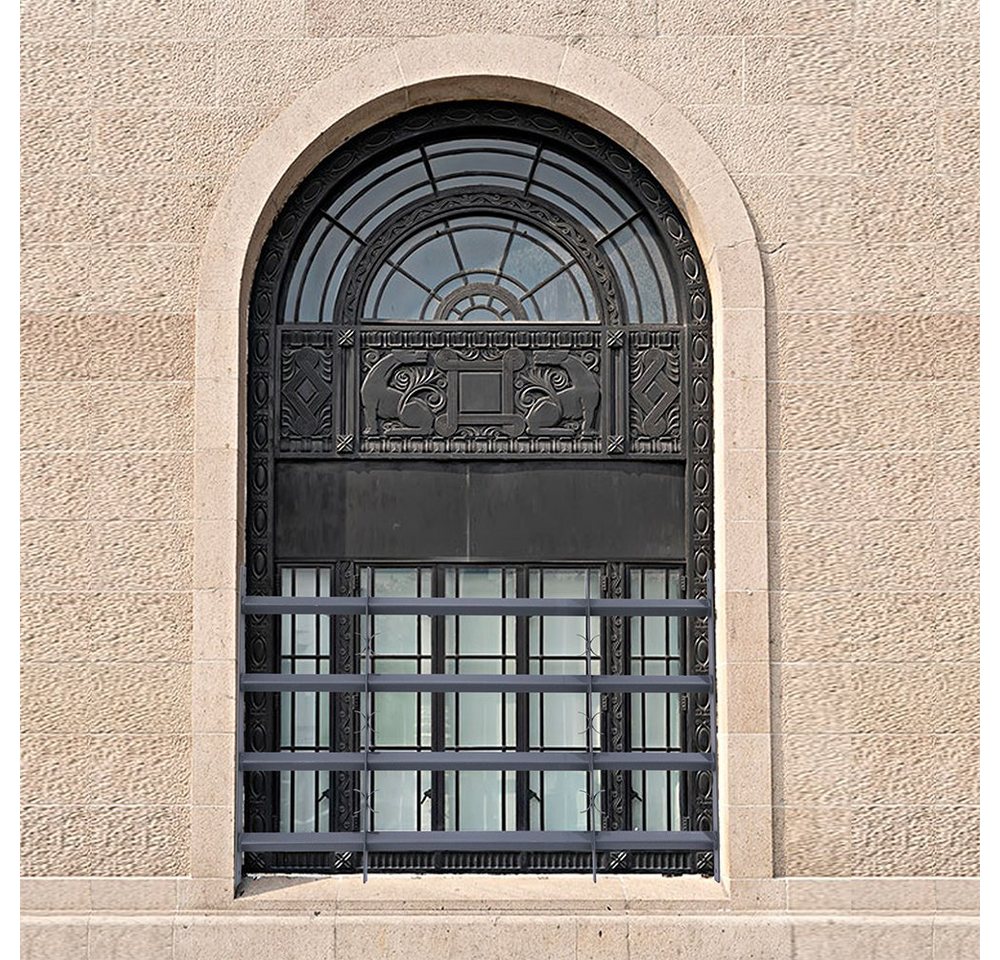 Thumbnail - Mucola Fenster Sicherheitsgitter Balkongeländer Fensterschutz Stahl Geländer Silber, (Stück, 1 St., Fenstergitter), Voll...