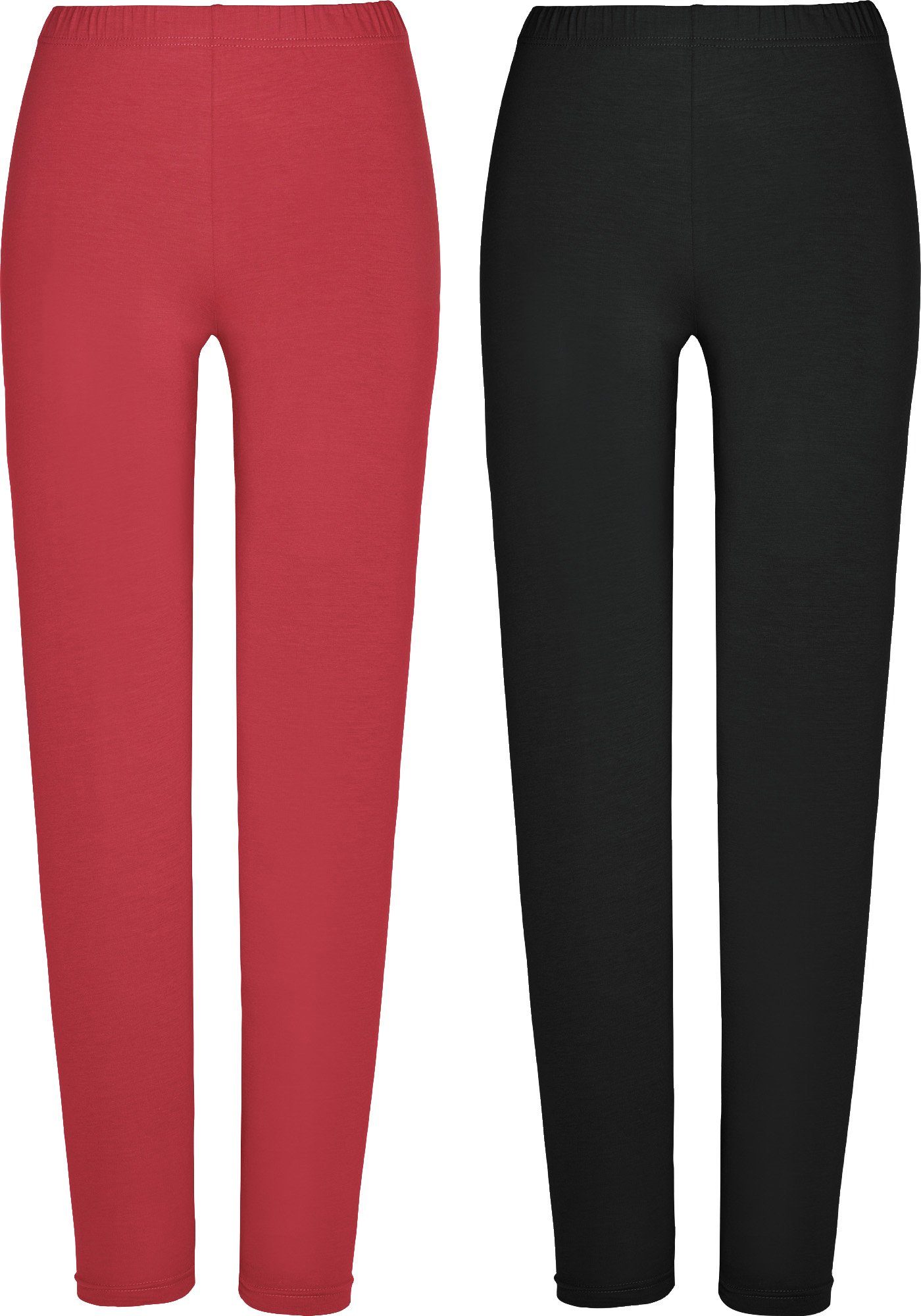 Erwin Müller Jogginghose Damen-Leggings, lang 2er-Pack Uni