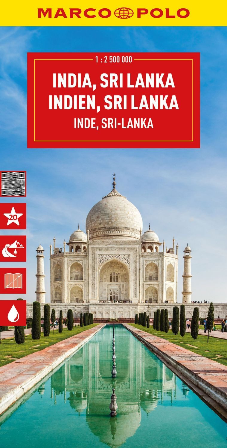 MARCO POLO Reisekarte Indien, Sri Lanka 1:2,5 Mio. / Marco Polo