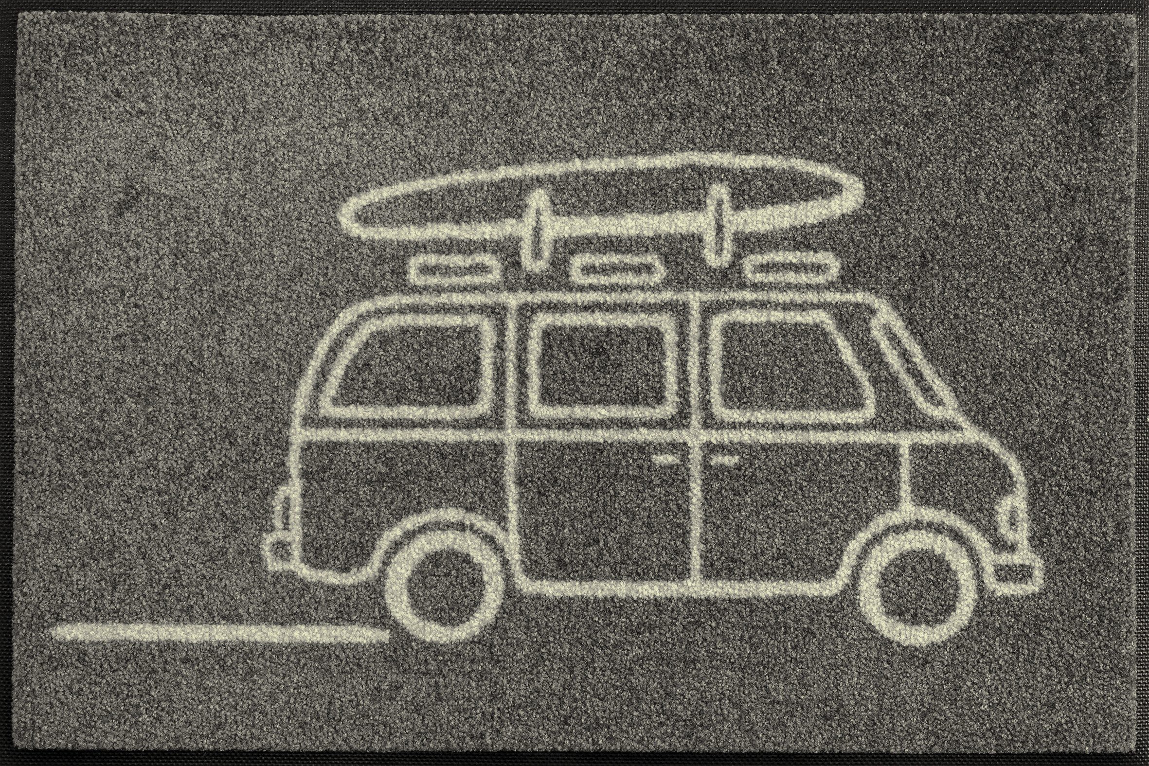 wash+dry by Kleen-Tex Fußmatte Keep it simple grey, rechteckig, Höhe: 7 mm