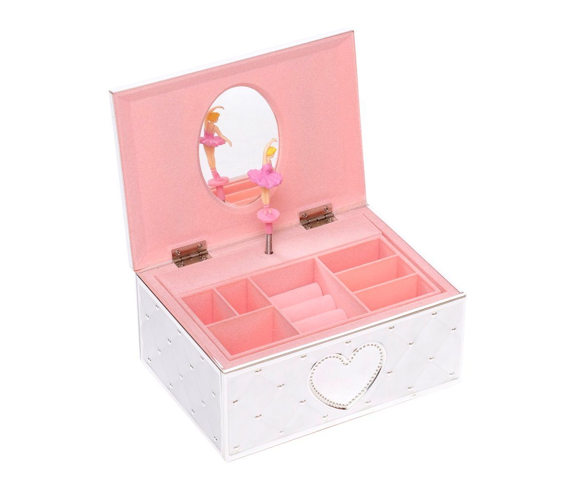 Brillibrum Schmuckkasten Schmuckschatulle Spieluhr Ballerina Schmuck-Kästchen
