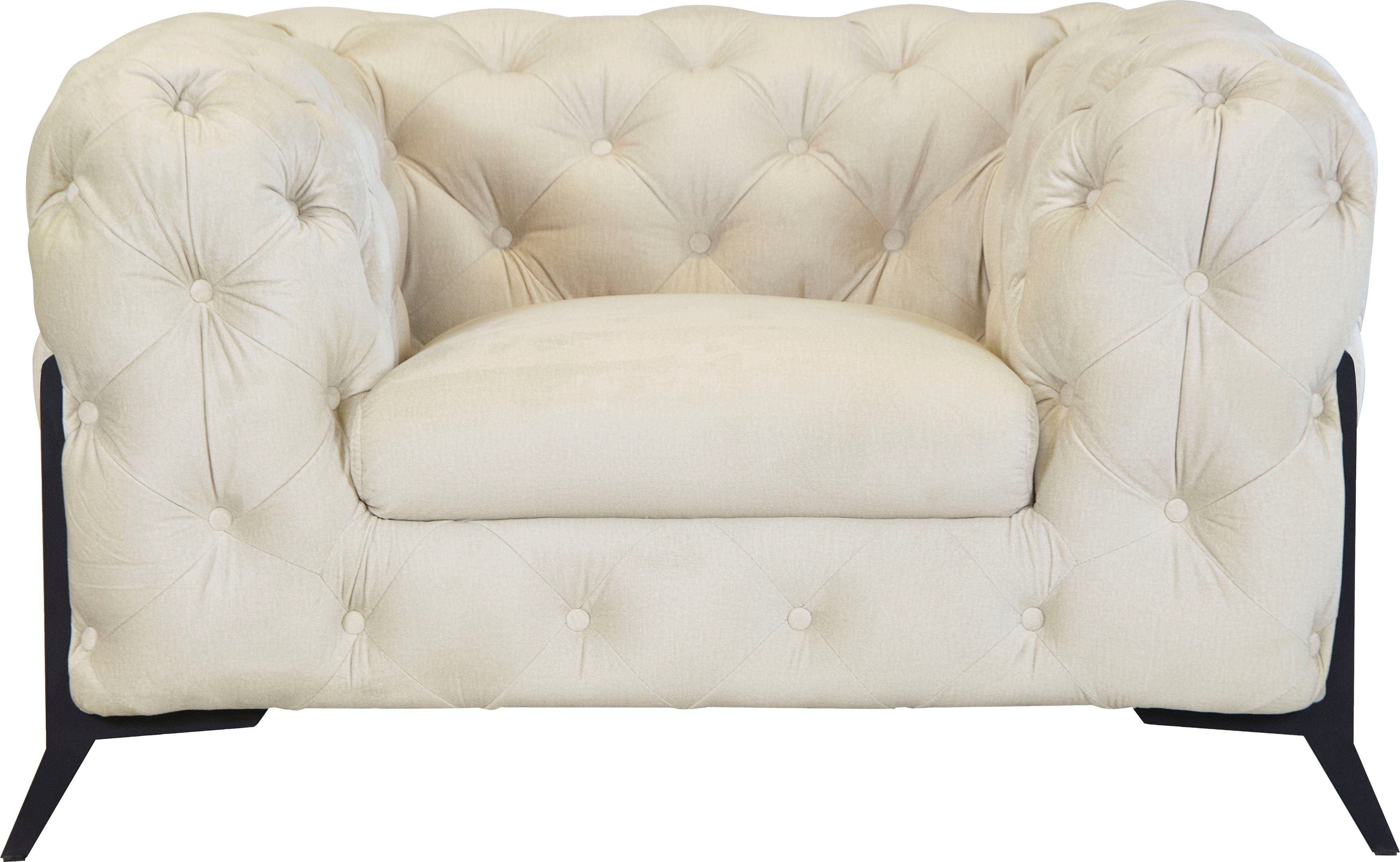 Home affaire Chesterfield-Sessel Amaury Sessel, aufwändige Knopfheftung, moderne Chesterfield Optik, Fußfarbe wählbar