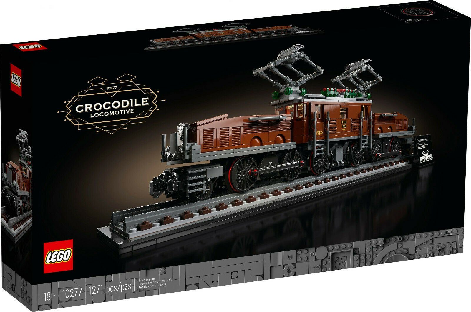 LEGO® Krokodil Lokomotive (10277) Spielbausteine, (1271 St)