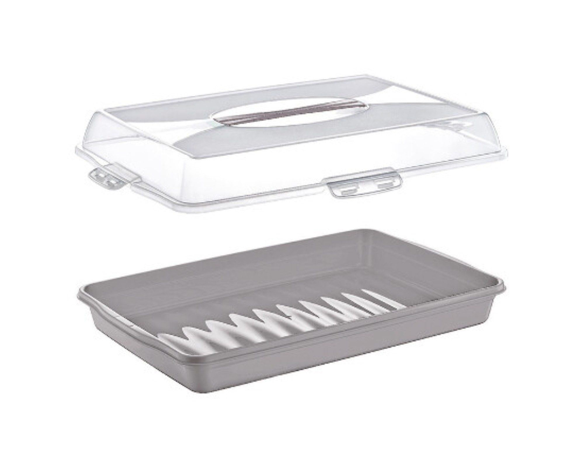 Kuchentransportbox Torten- und Kuchenbehälter mit Tragegriff – 48 x 34 x 10 cm