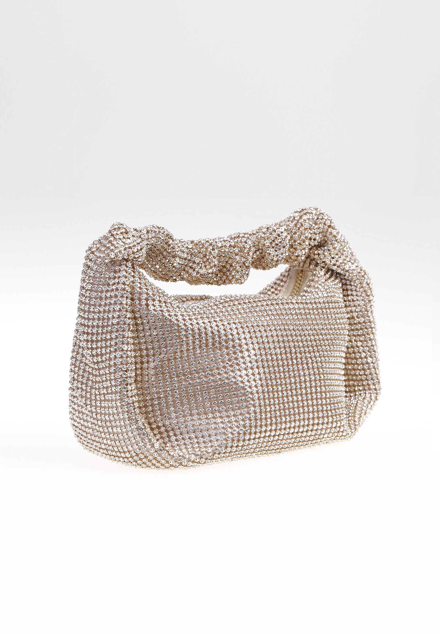 Hey Kyla Abendtasche - Henkeltasche aus glänzendem Strassgewebe, All-Over Z günstig online kaufen