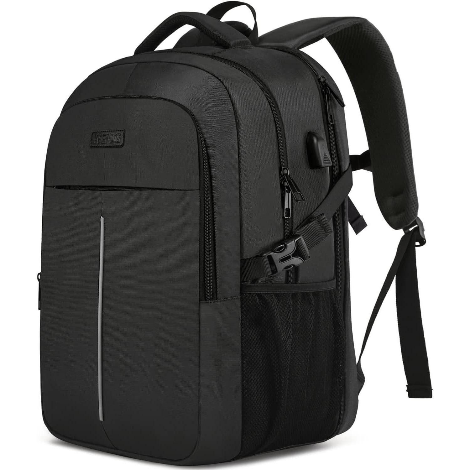 LuxusKollektion Laptoprucksack Extra Groß Rucksack Herren 55L 18.4 Zoll Laptop USB Ladeanschluss