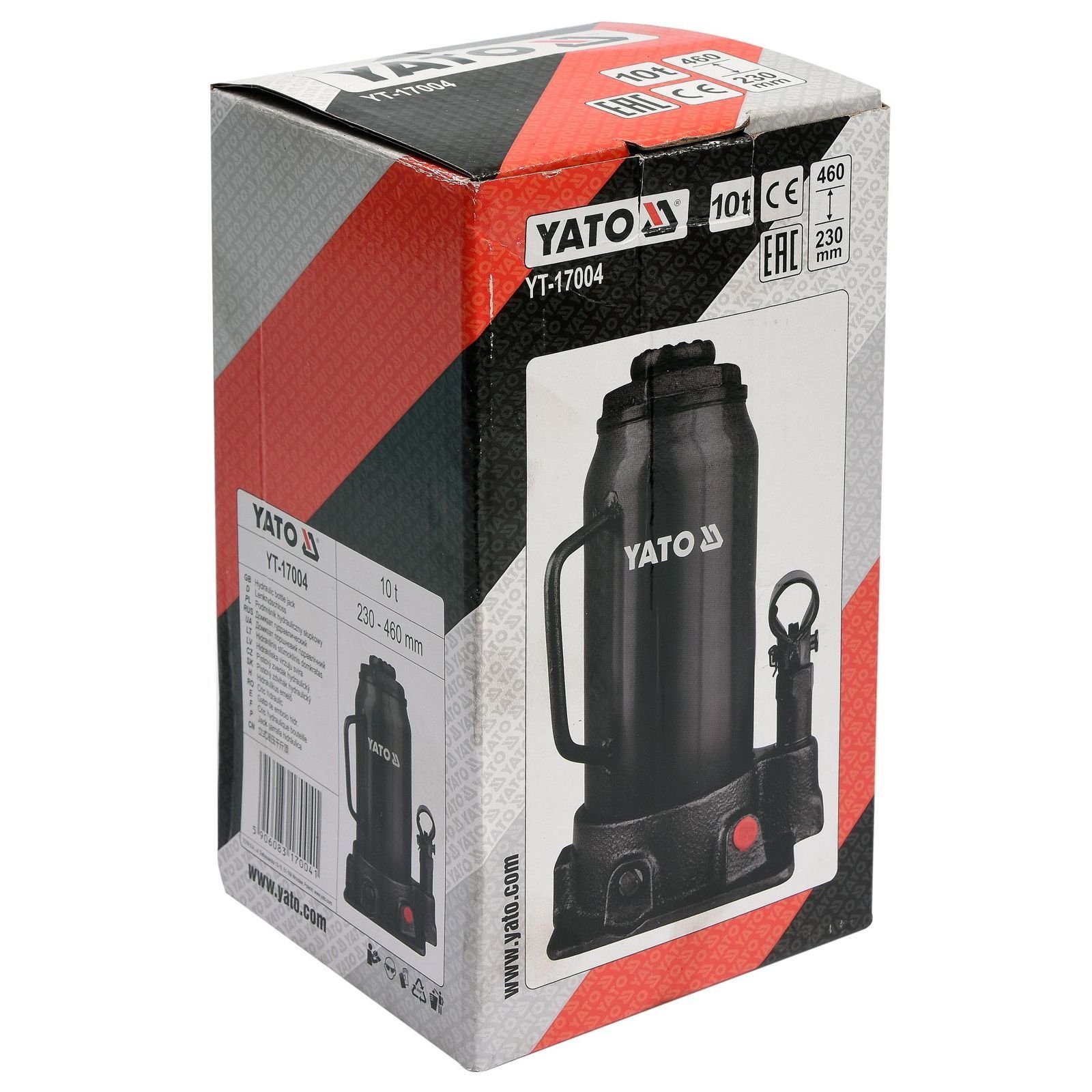 Yato Wagenheber Stempelwagenheber 10 Tonnen 230-460 mm YT-17004