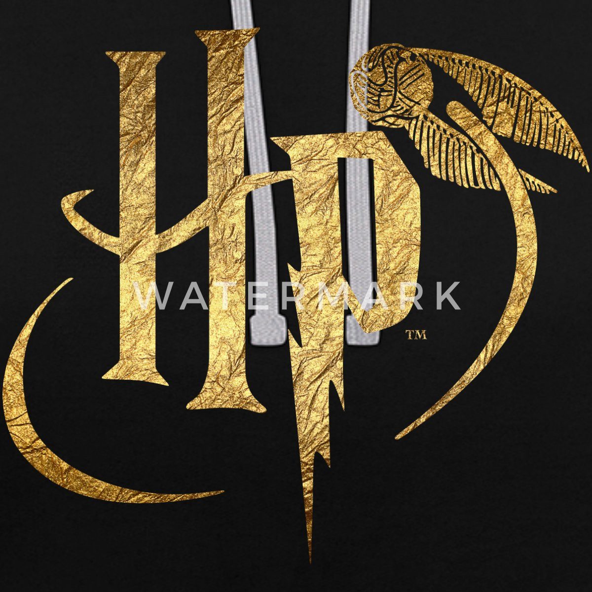Spreadshirt Hoodie Harry Potter HP Logo Unisex Kontrast Hoodie (1-tlg)