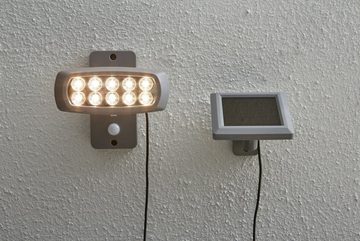 Best Season LED Gartenleuchte Solar Beleuchtung, Powerspot, grau, 15.5 x 15 x 11.5 cm