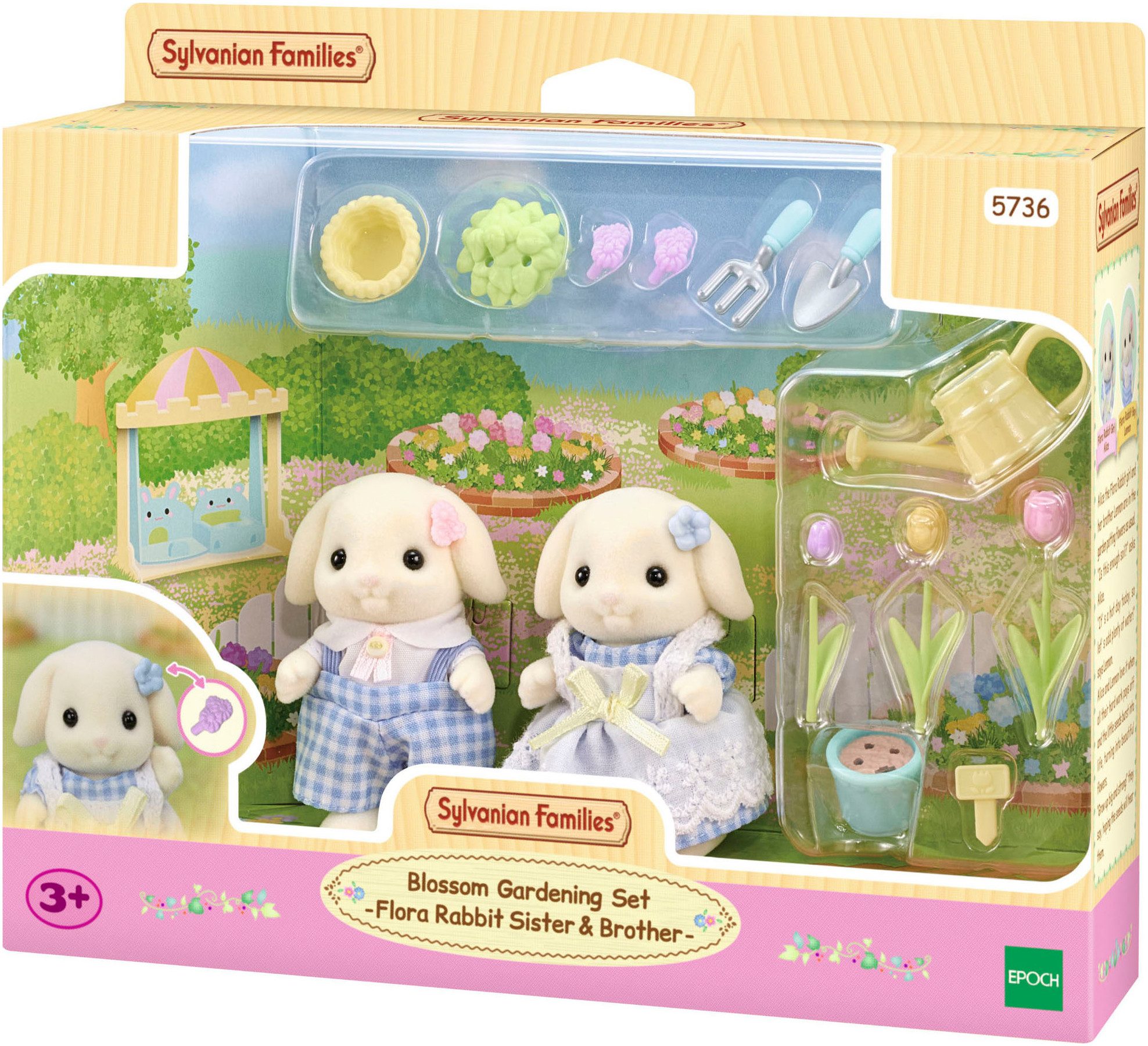 Sylvanian Families Spielwelt Blumen- und Garten-Spielset mit Figuren (5736)