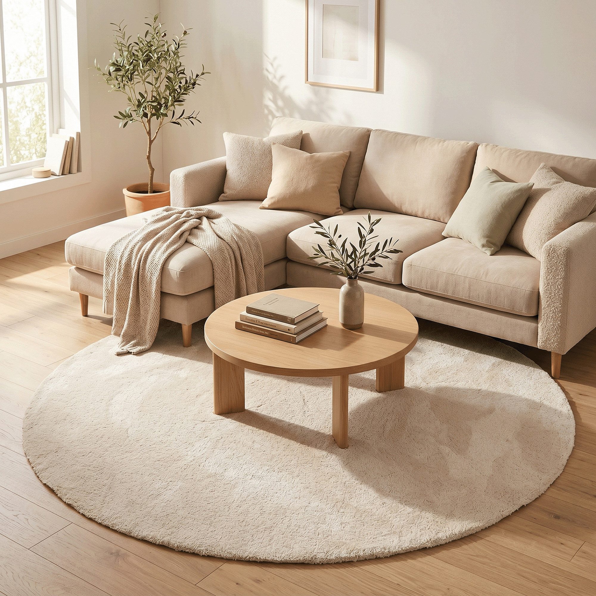 Snapstyle Hochflor-Teppich Super Soft Hochflorteppich Livorno Rund, Rund, Höhe: 17 mm