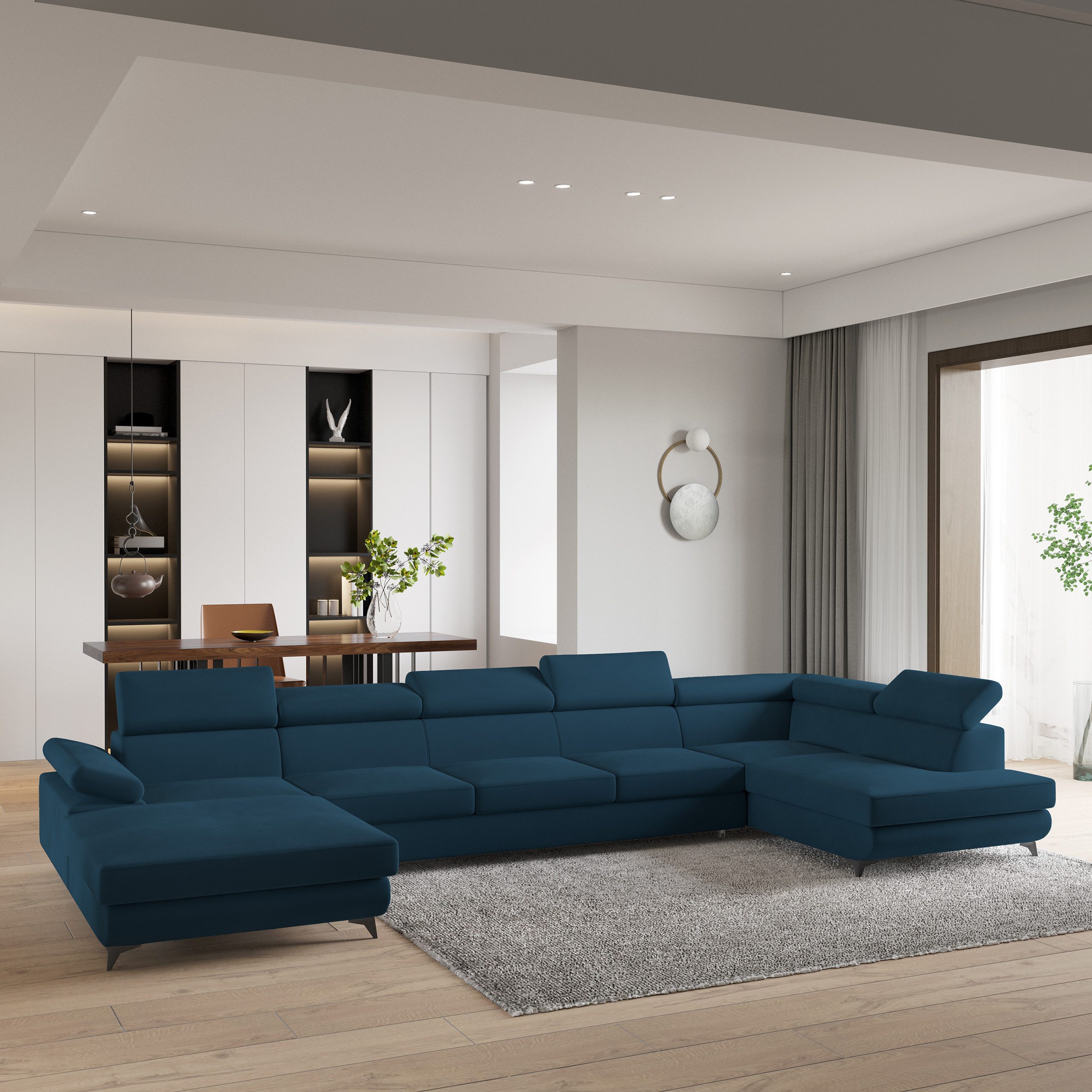 Masseno Ecksofa MONTIVA mit Schlaffunktion U-Form, günstig online kaufen