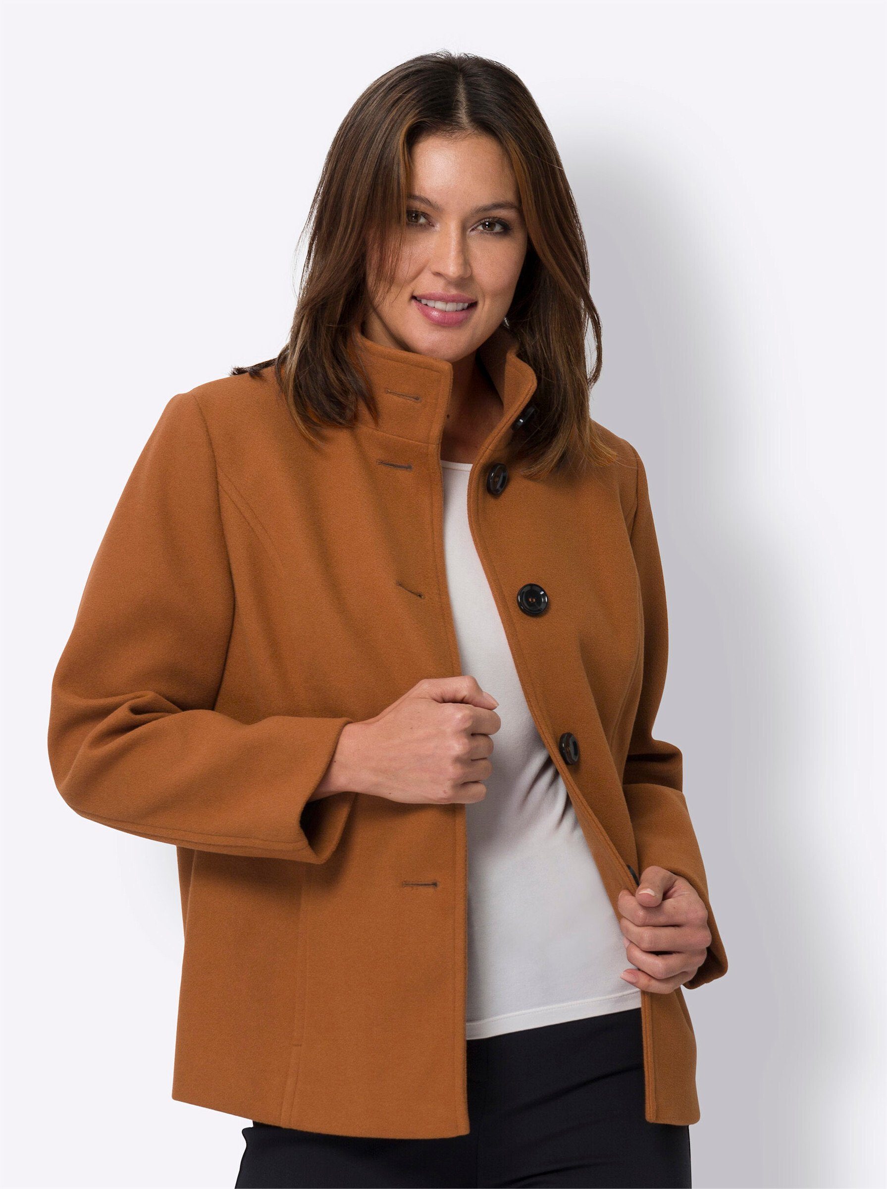 Sieh an! Allwetterjacke cognac