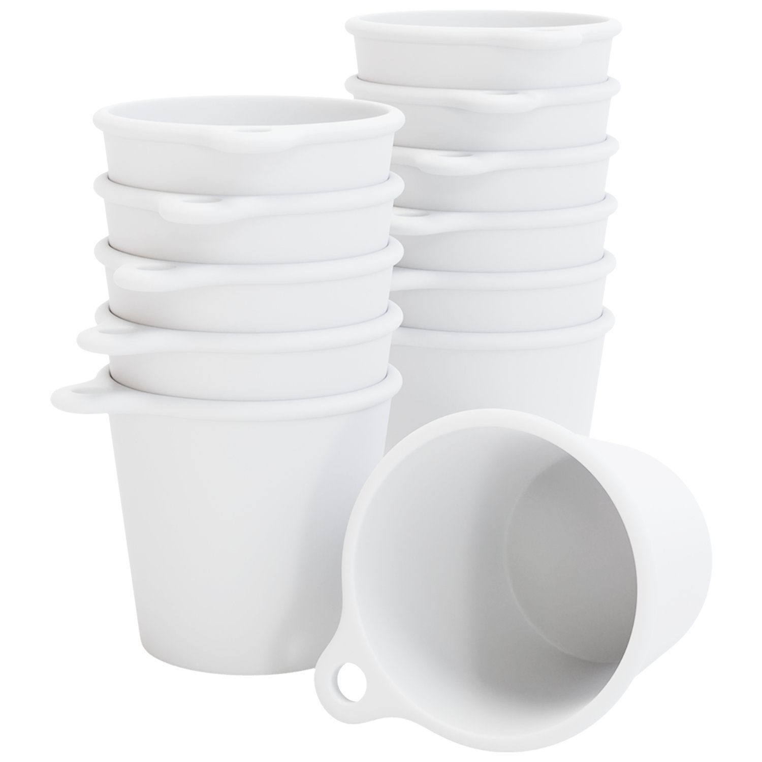 SoPro Schnapsglas 12x Schnapsbecher Plastik 4 cl wiederverwendbar - Shotgläser