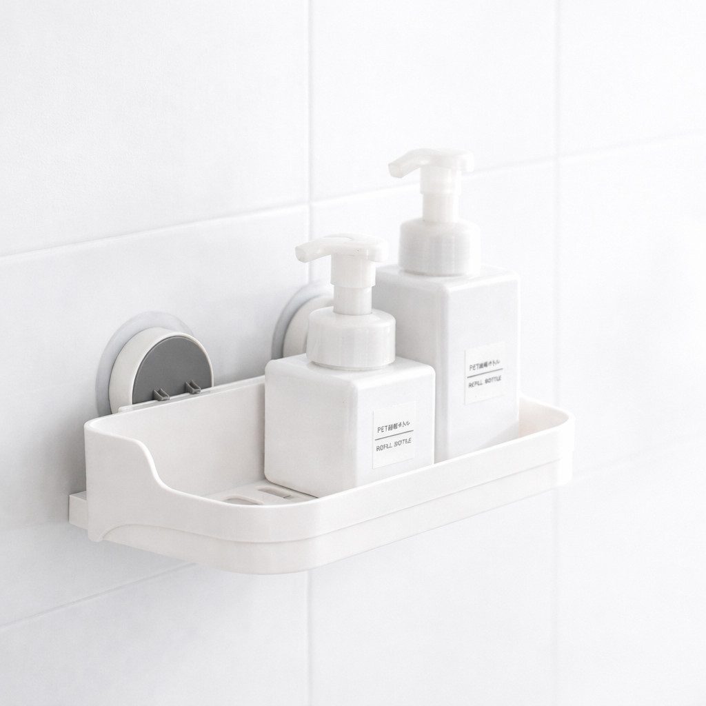 Creliv Duschablage ohne Bohren – Selbstklebender Bad Organizer mit hoher Tragkraft
