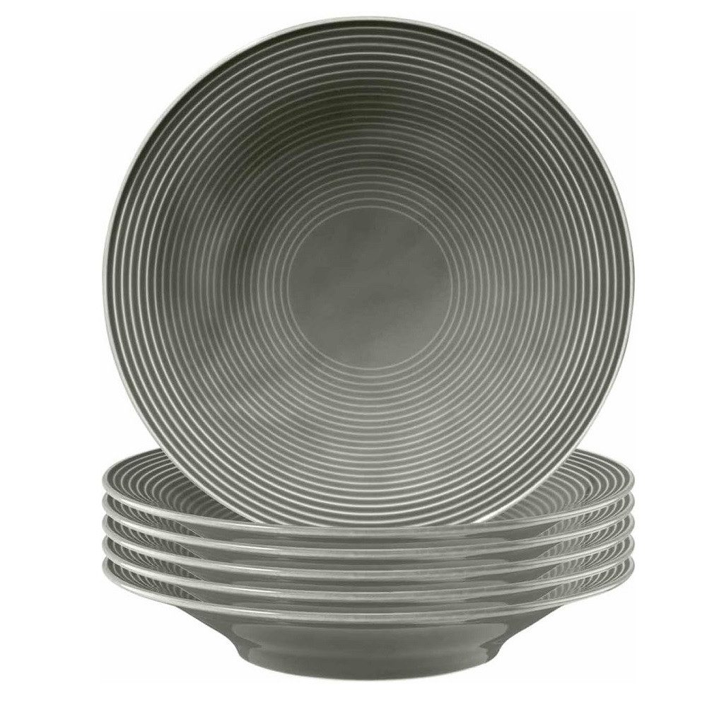 Seltmann Weiden Suppenteller Seltmann Weiden Beat Perlgrau Suppenteller 22,5cm 6er Set