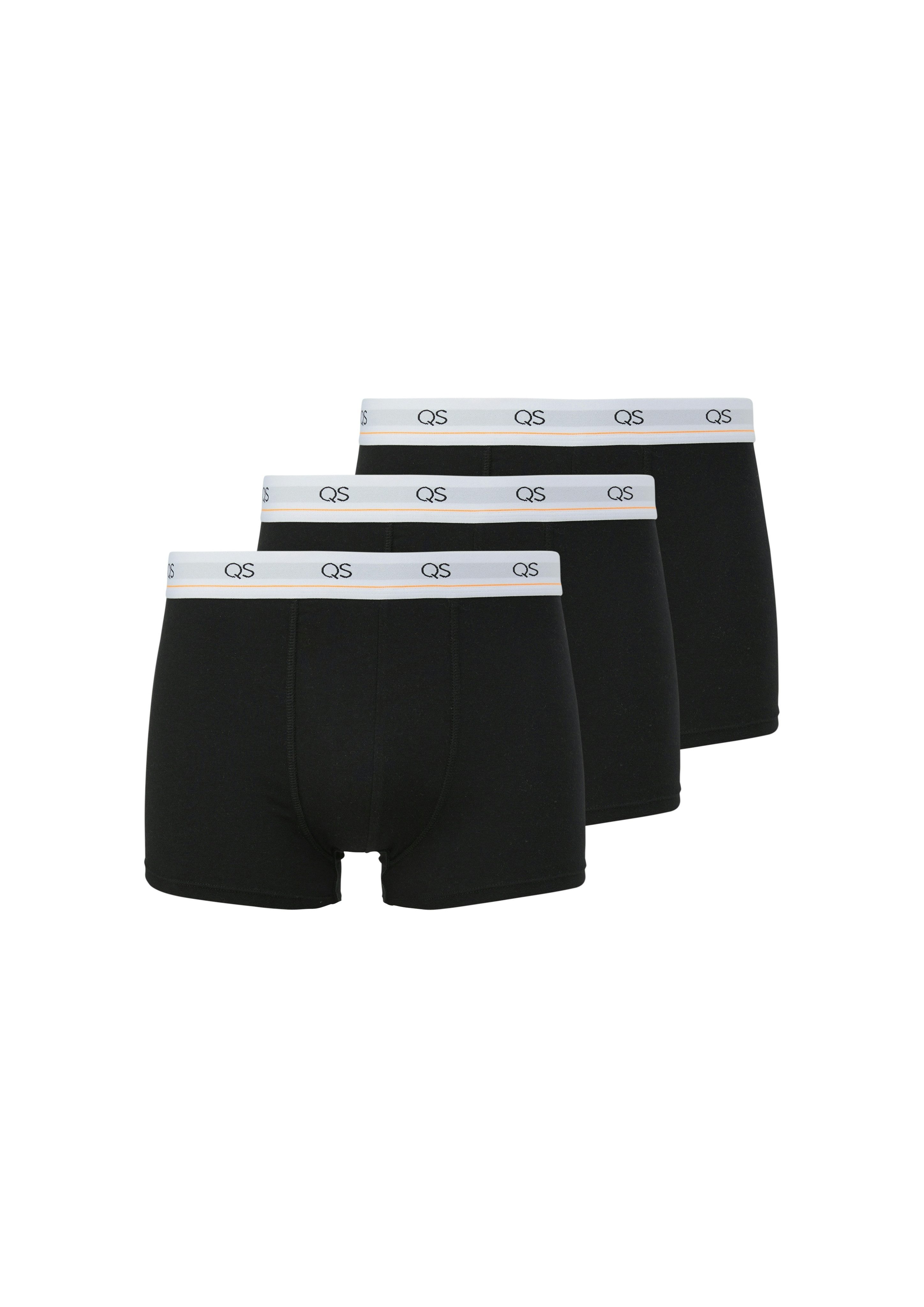 QS Boxershorts (Packung, 3-St) mit Stretchanteil