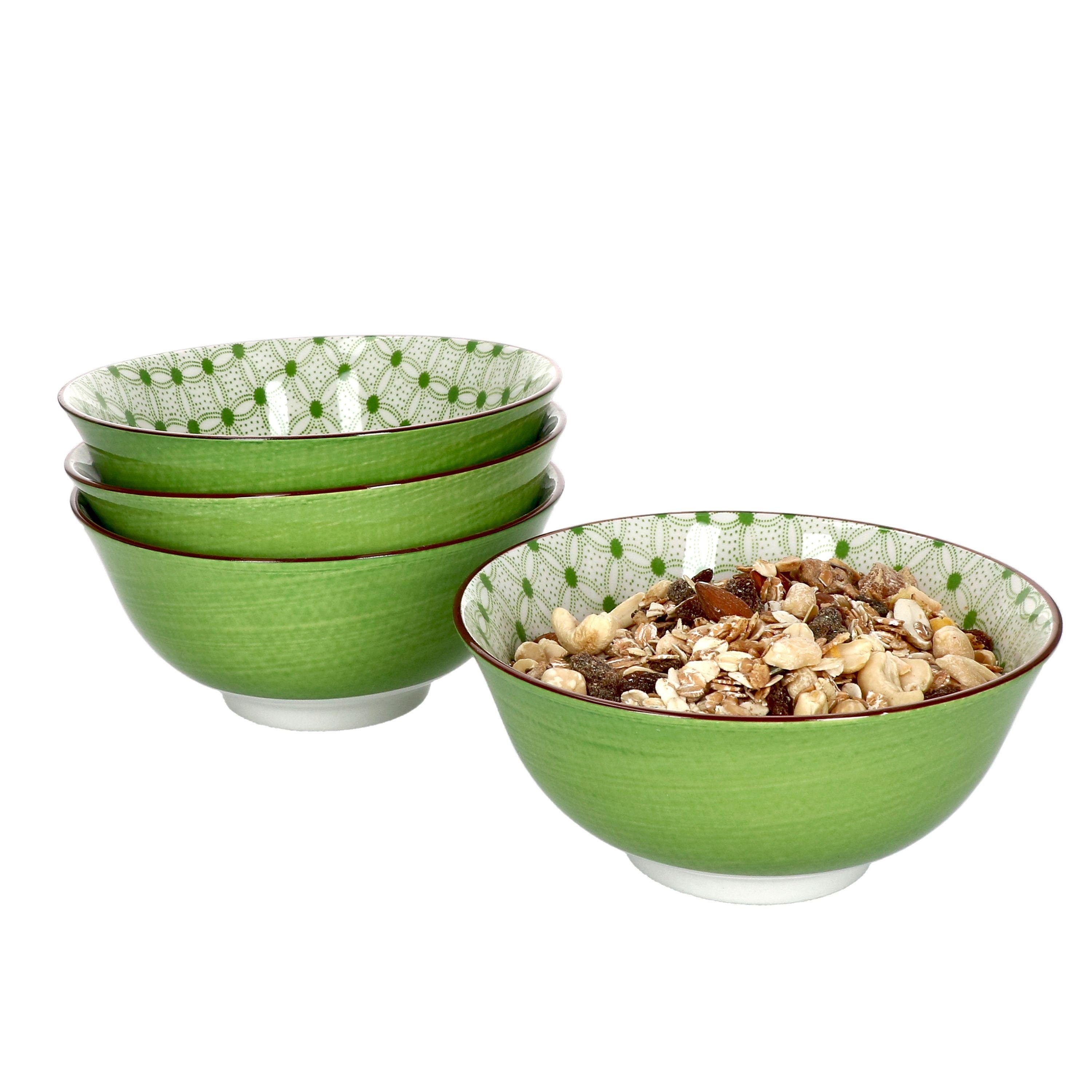 Ritzenhoff & Breker Müslischale 4er Set Müslischale 15,5cm Lime Rio - Ritzenhoff 744743, Porzellan