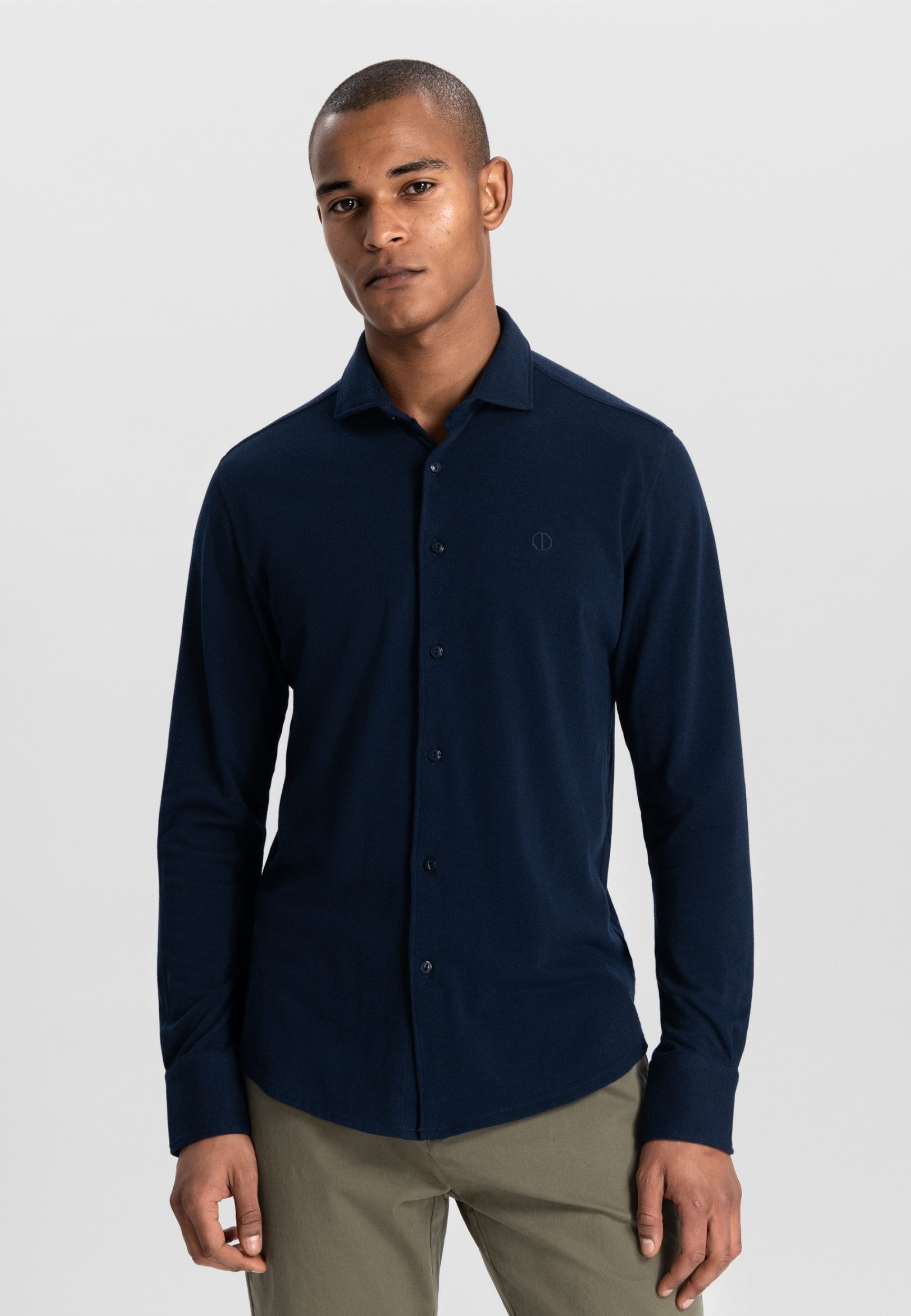 Dstrezzed Flanellhemd Kirk Shirt Dk. Navy