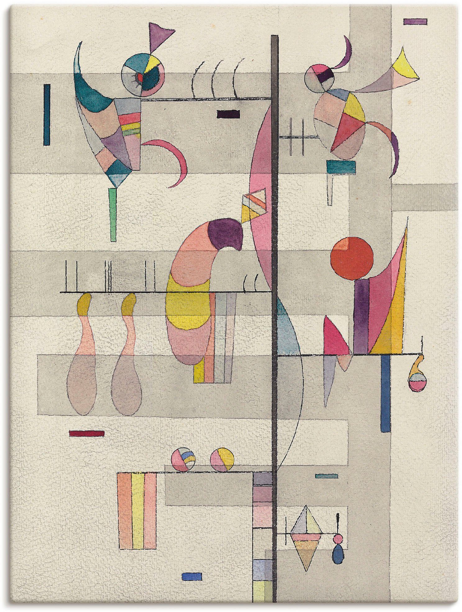 St), oder Wandbild 1934, Poster Artland Muster als versch. Verteilung. Größen Wandaufkleber (1 Leinwandbild, in