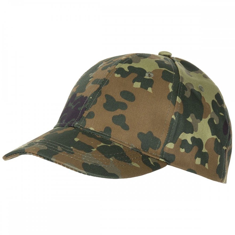 MFH Baseball Cap US Cap, mit Schild, schwarz, größenverstellbar flecktarn