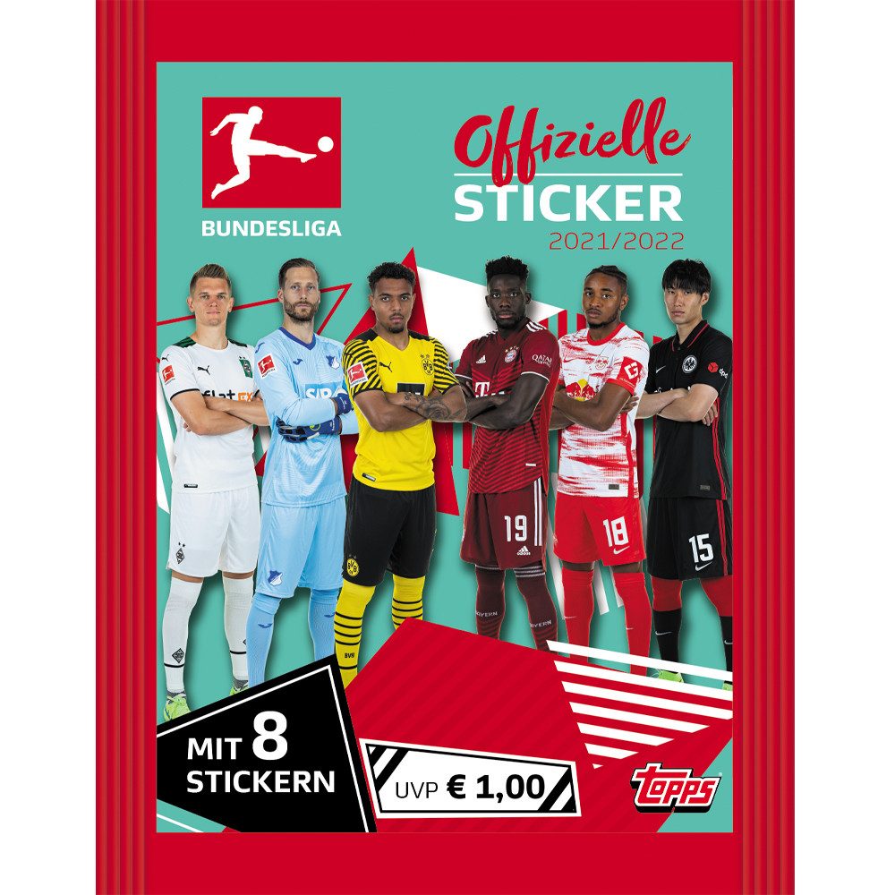 Topps Bücher-Adventskalender Topps Bundesliga Sammelsticker 2021/22 - Starterpack